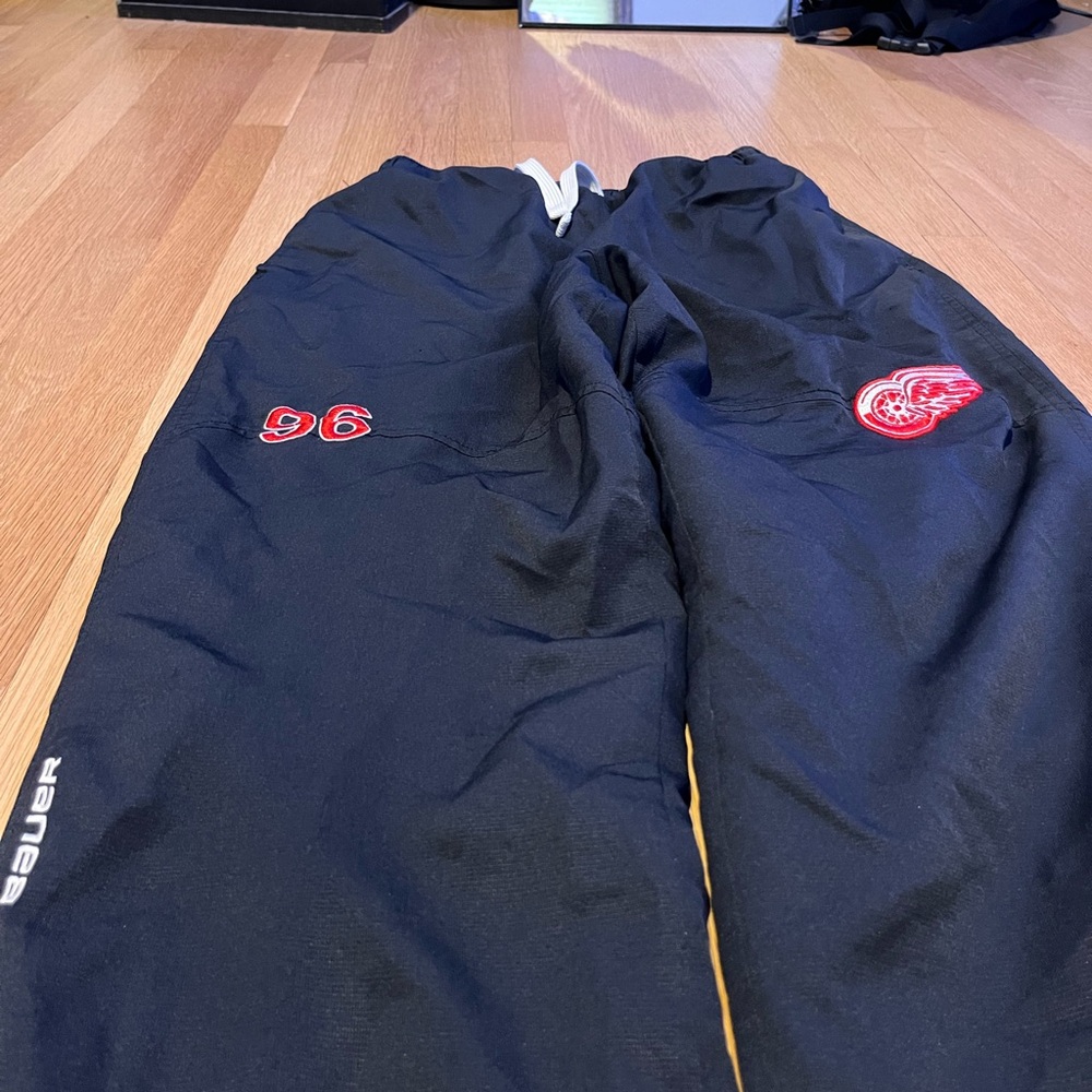 Bauer Black Joggers with Red Details